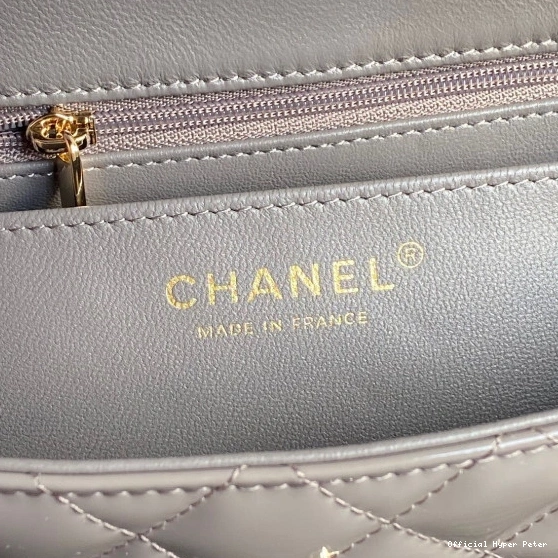 Hyper Peter CHANEL Handbag With Mini Top Handle CHANELassic 0805